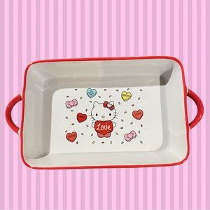 ❤️💛🩵Hello Kitty® by Sanrio® Large Ceramic Baking Dish🩵💛❤️